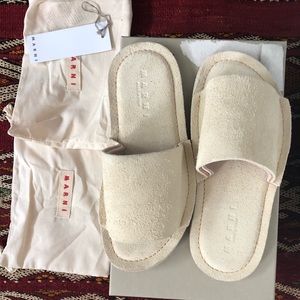 Marni Suede Slides 38